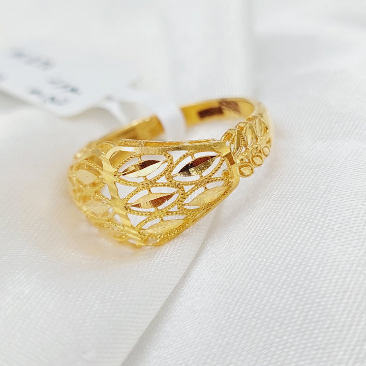 21K Gold Kuwaiti Ring by Saeed Jewelry - Image 2