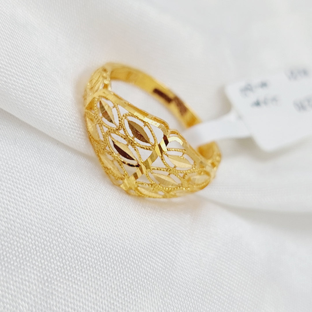 21K Gold Kuwaiti Ring by Saeed Jewelry - Image 3