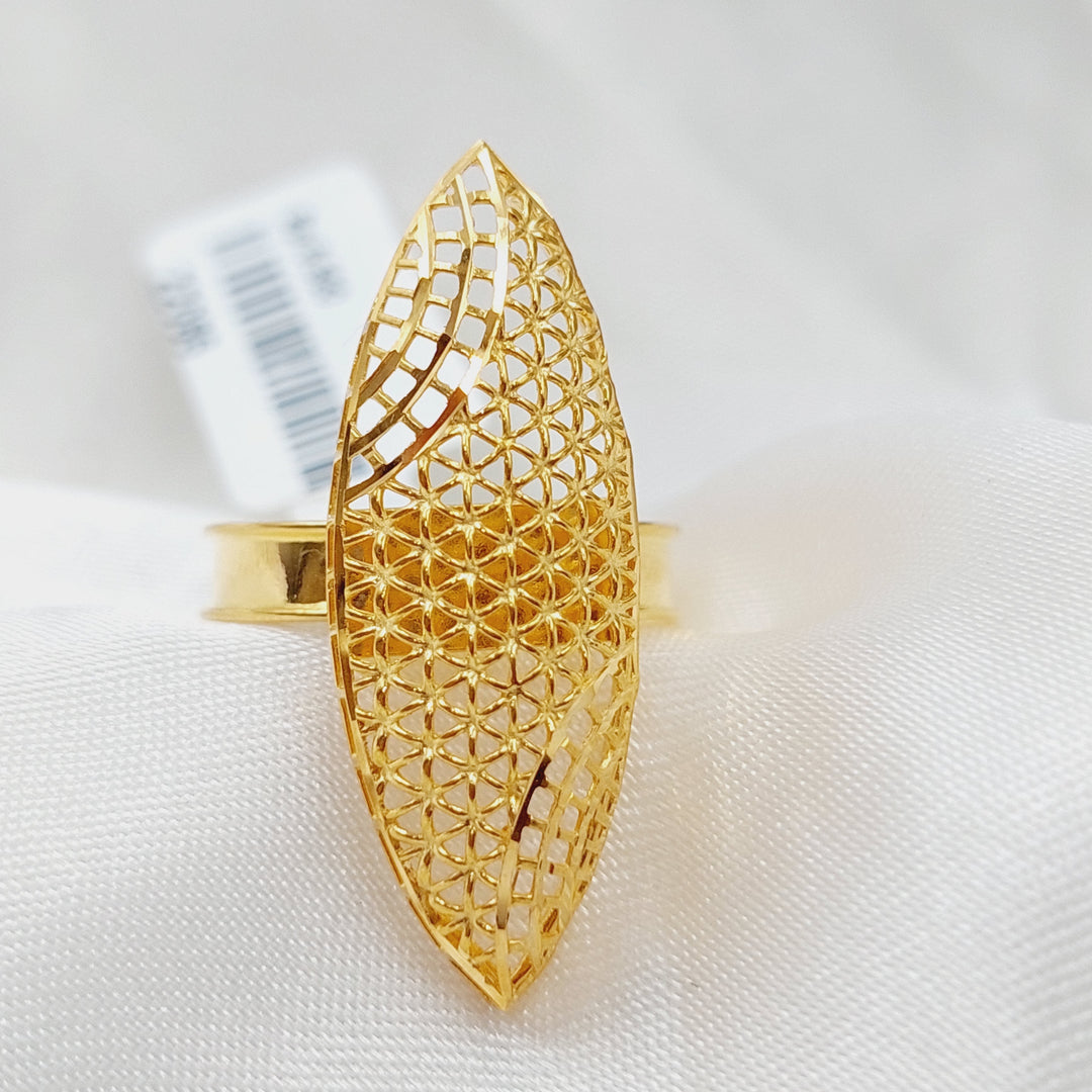 21K Gold Kuwaiti Ring by Saeed Jewelry - Image 4