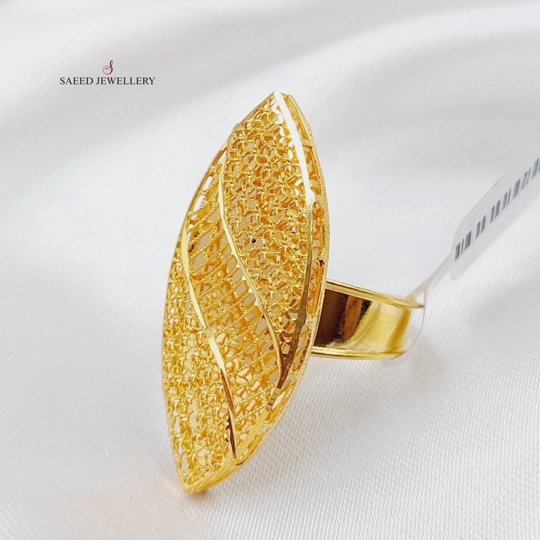 21K Gold Kuwaiti Ring by Saeed Jewelry - Image 6