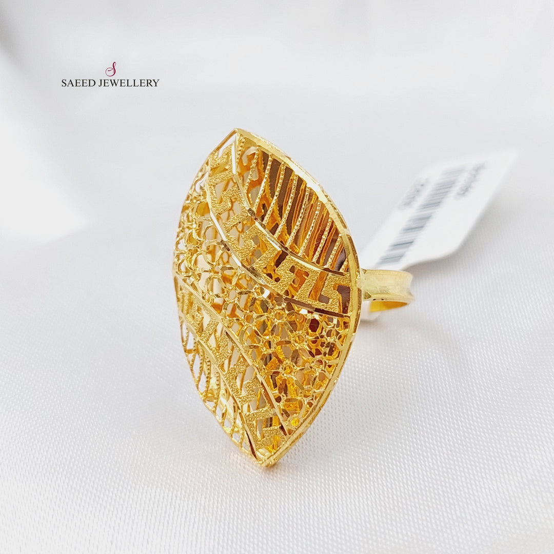 21K Gold Kuwaiti Ring by Saeed Jewelry - Image 1