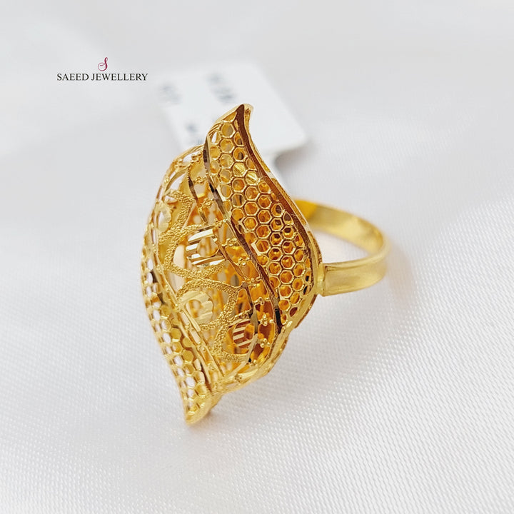 21K Gold Kuwaiti Ring by Saeed Jewelry - Image 5