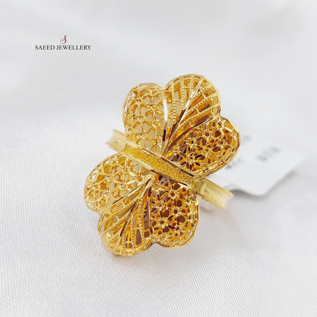 21K Gold Kuwaiti Ring by Saeed Jewelry - Image 1