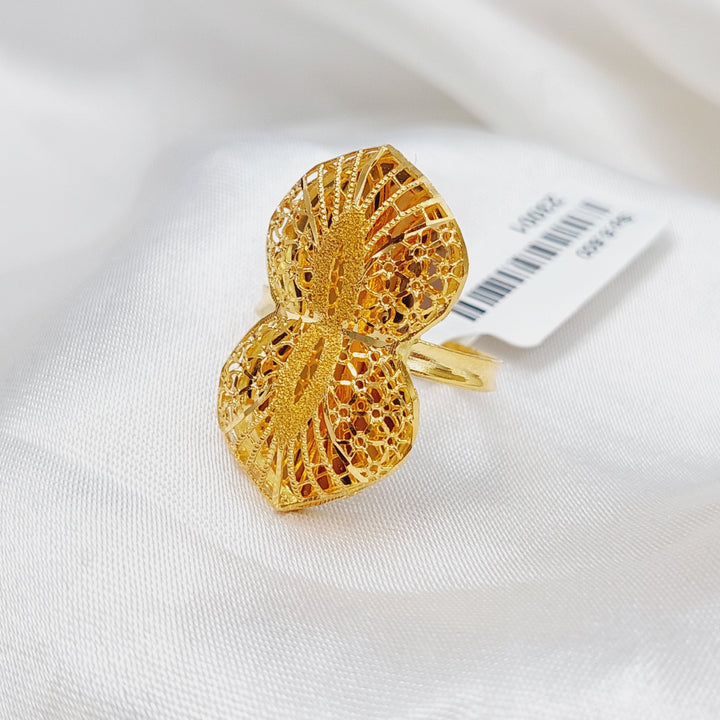 21K Gold Kuwaiti Ring by Saeed Jewelry - Image 2