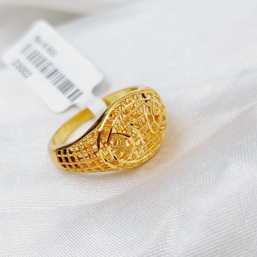 21K Gold Kuwaiti Ring by Saeed Jewelry - Image 1