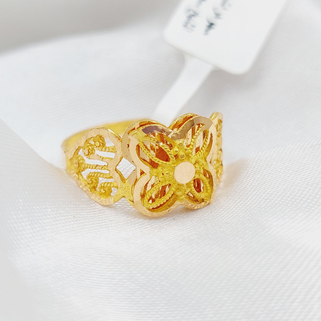 21K Gold Kuwaiti Ring by Saeed Jewelry - Image 1