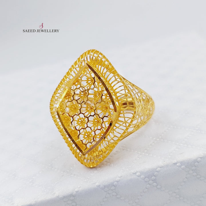 21K Gold Kuwaiti Ring by Saeed Jewelry - Image 1