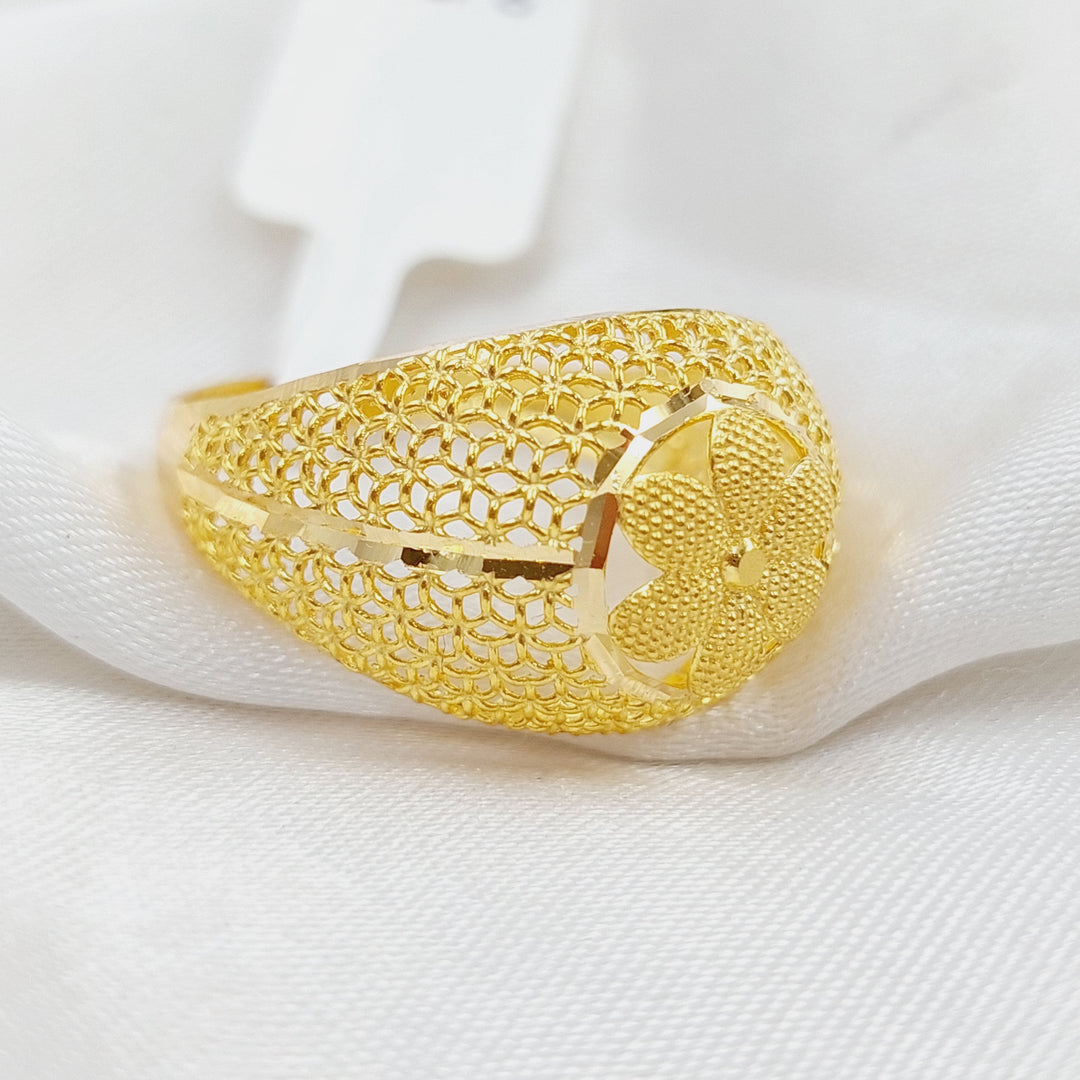 21K Gold Kuwaiti Ring by Saeed Jewelry - Image 4