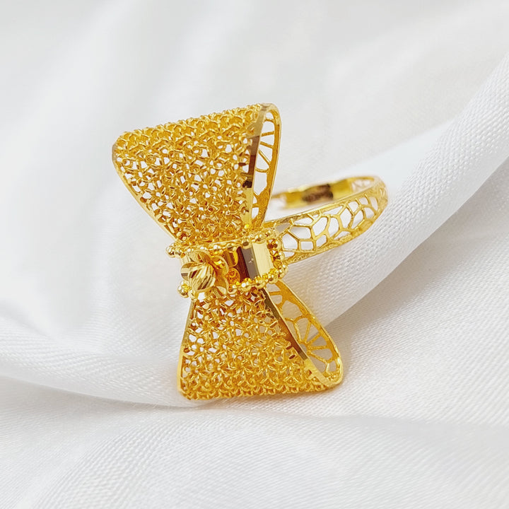 21K Gold Kuwaiti Ring by Saeed Jewelry - Image 3