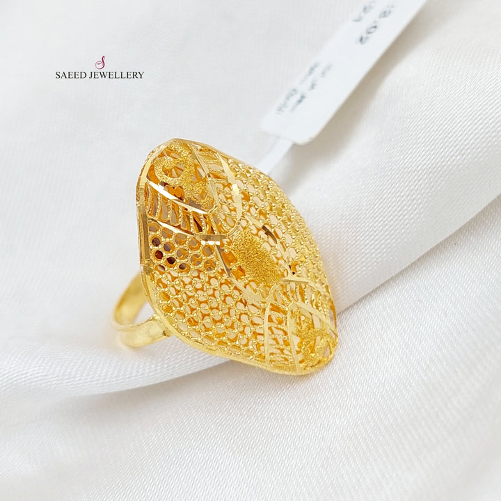 21K Gold Kuwaiti Ring by Saeed Jewelry - Image 4