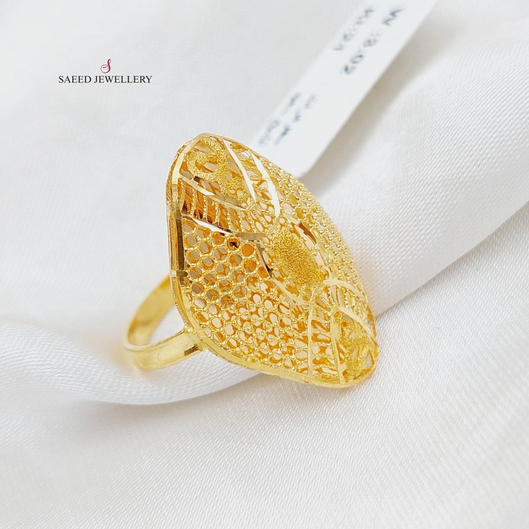 21K Gold Kuwaiti Ring by Saeed Jewelry - Image 1