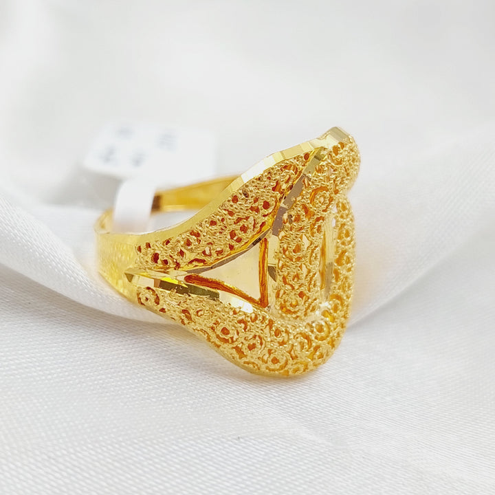 21K Gold Kuwaiti Ring by Saeed Jewelry - Image 4