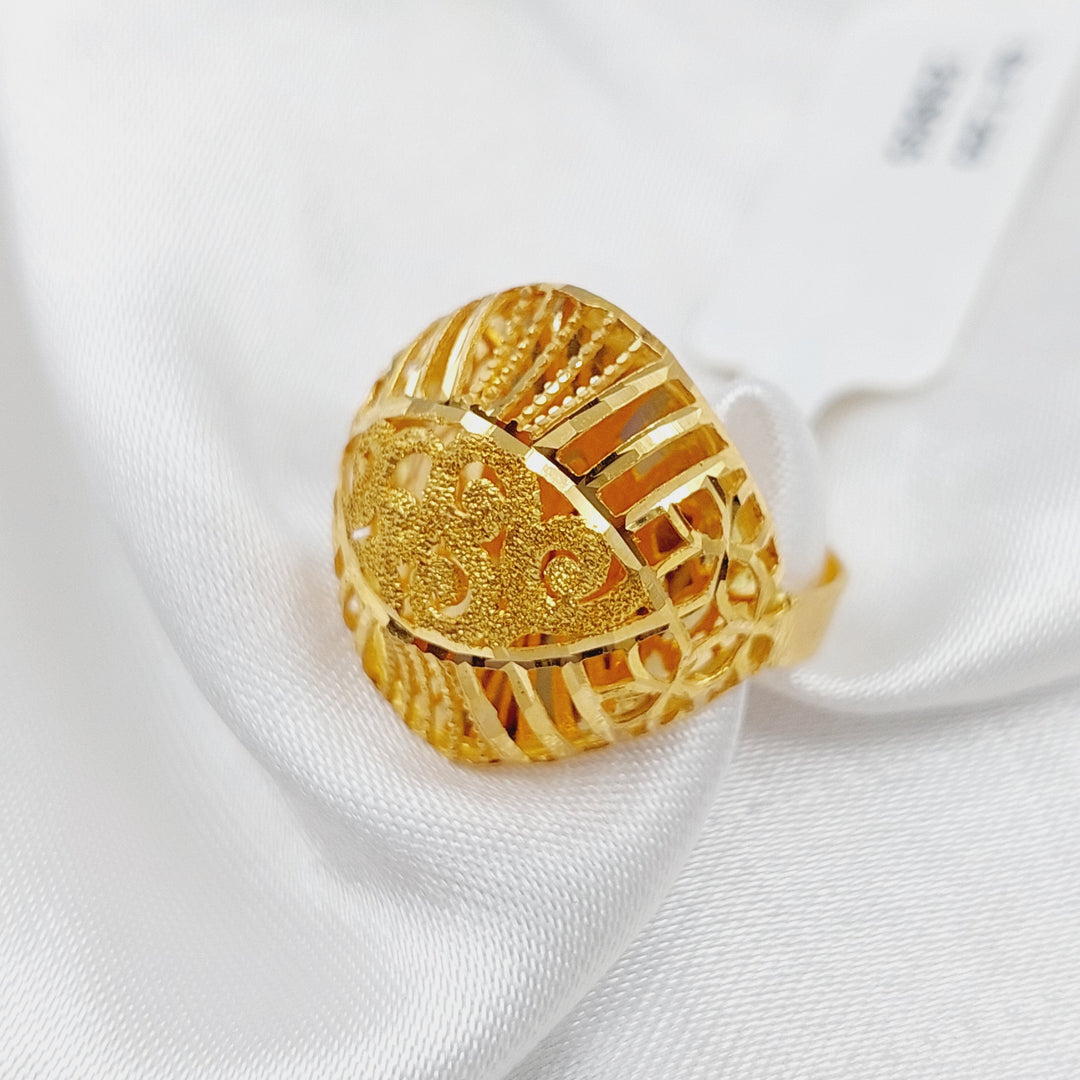 21K Gold Kuwaiti Ring by Saeed Jewelry - Image 1