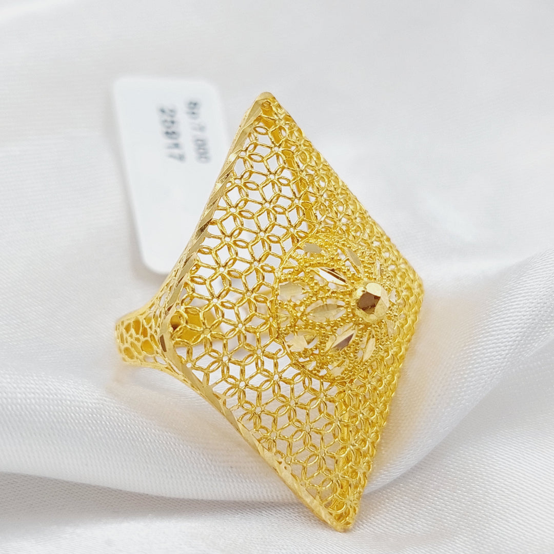 21K Gold Kuwaiti Ring by Saeed Jewelry - Image 1