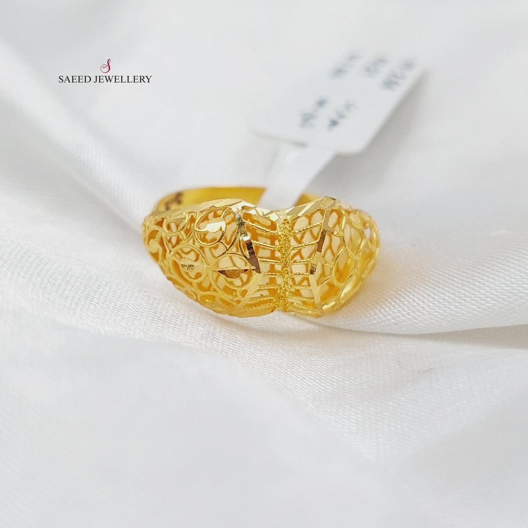 21K Gold Kuwaiti Ring by Saeed Jewelry - Image 6