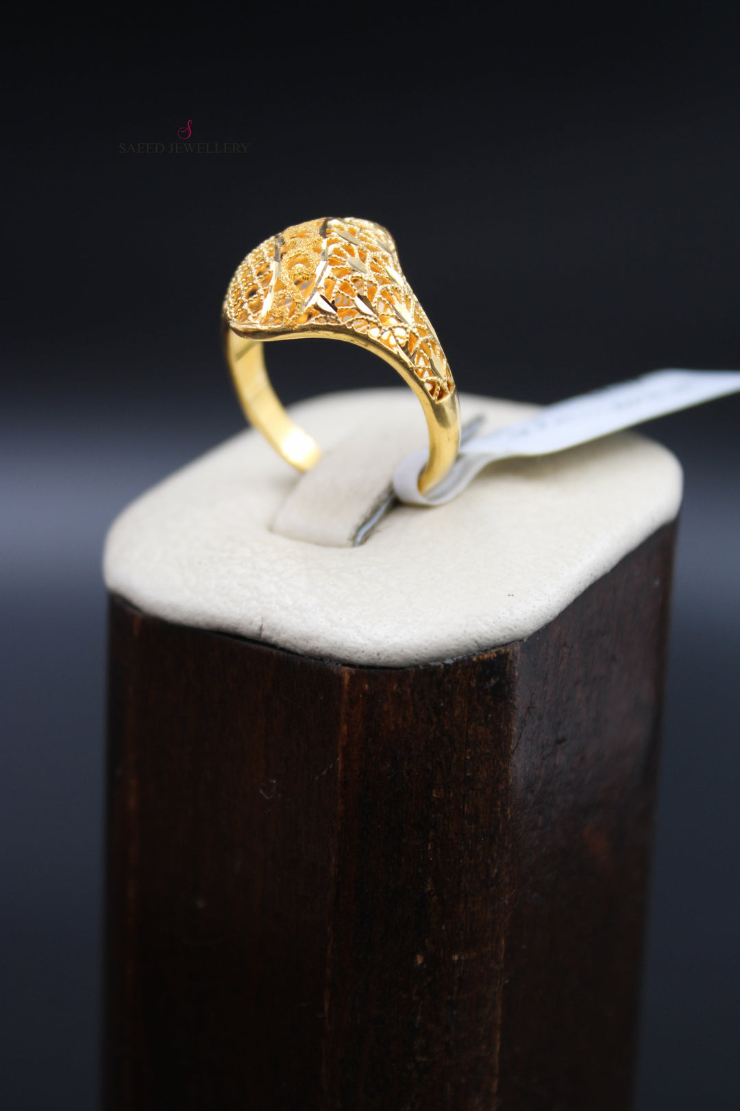 21K Gold Kuwaiti Ring by Saeed Jewelry - Image 3