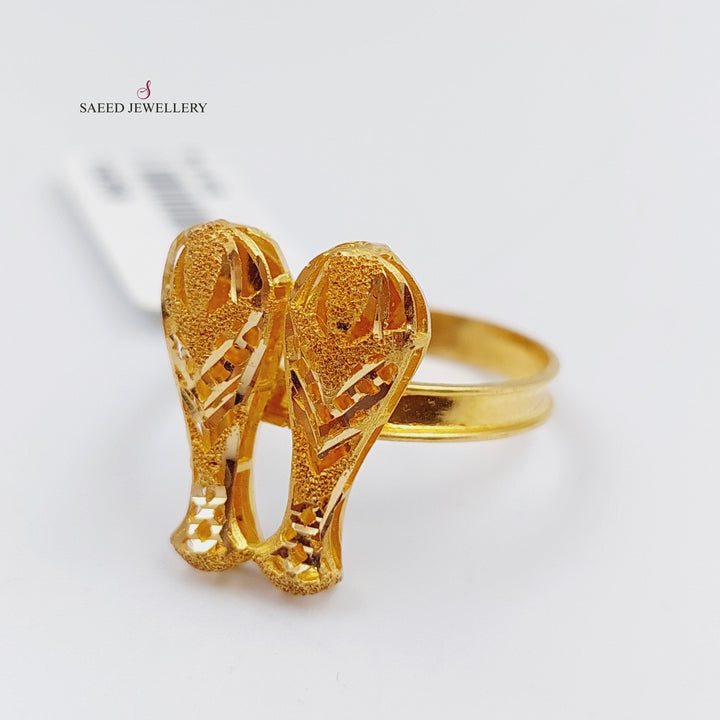 21K Gold Kuwaiti Ring by Saeed Jewelry - Image 4