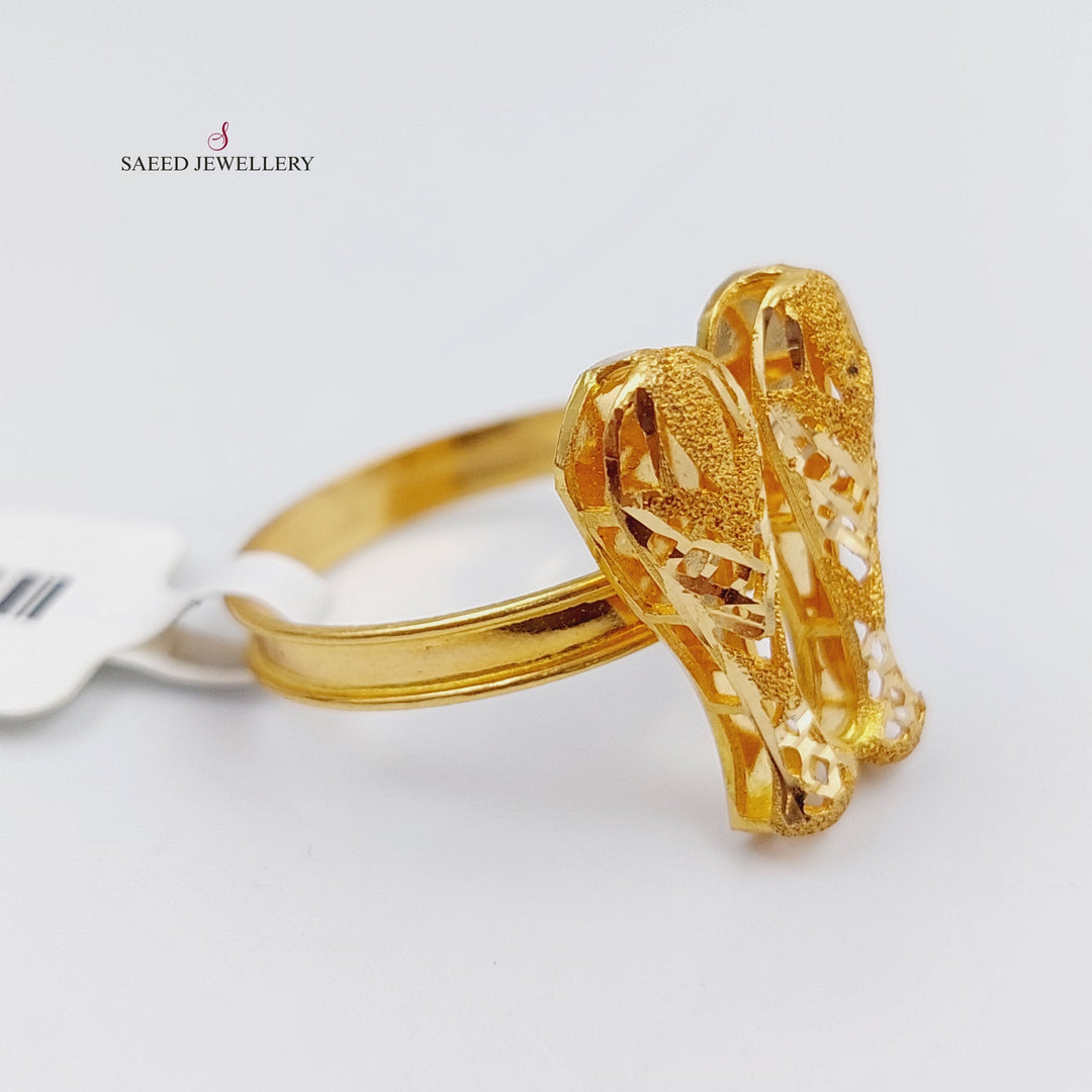 21K Gold Kuwaiti Ring by Saeed Jewelry - Image 1