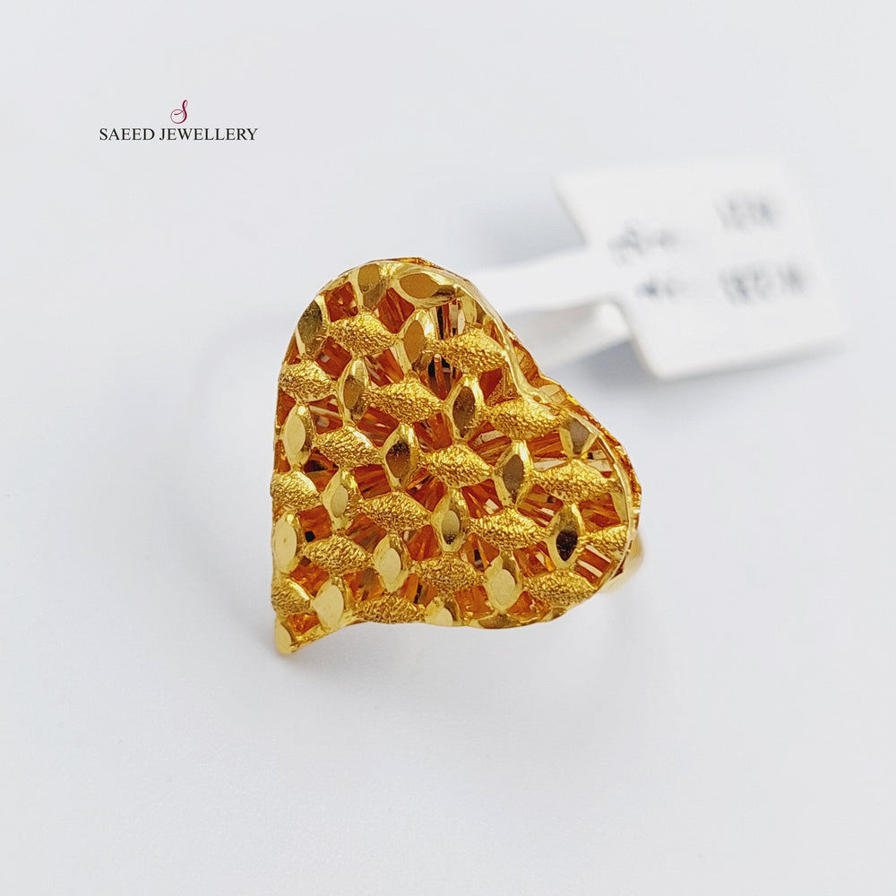 21K Gold Kuwaiti Ring by Saeed Jewelry - Image 2