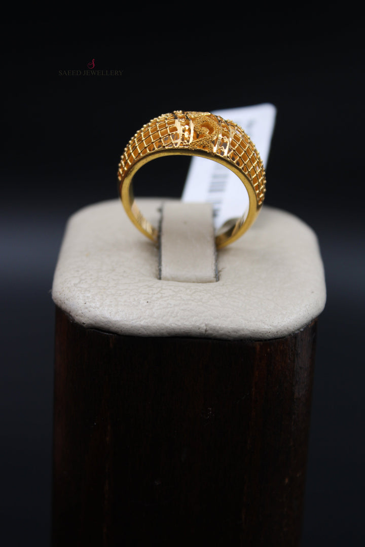 21K Gold Kuwaiti Ring by Saeed Jewelry - Image 8