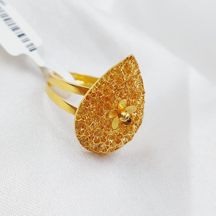 21K Gold Kuwaiti Ring by Saeed Jewelry - Image 5