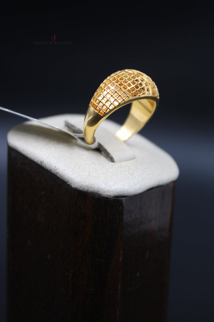 21K Gold Kuwaiti Ring by Saeed Jewelry - Image 3