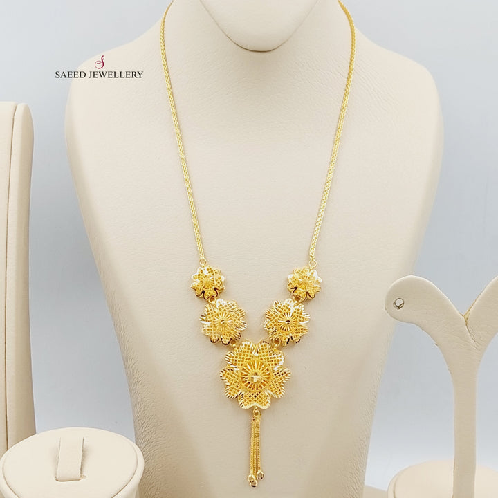 21K Kuwaiti Set 4 pieces Made of 21K Yellow Gold by Saeed Jewelry-25174