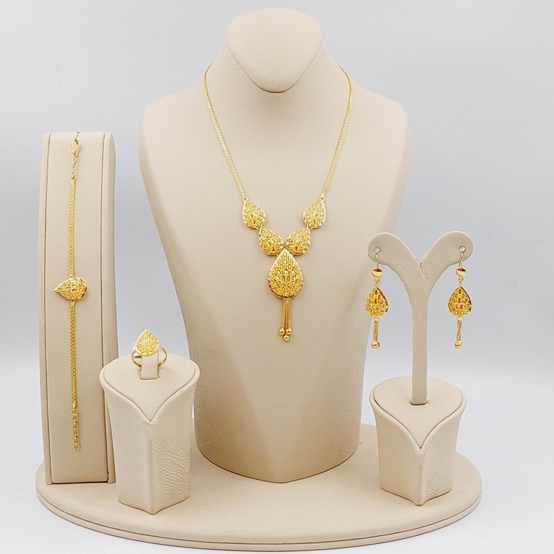 21K Gold Kuwaiti Set by Saeed Jewelry - Image 1