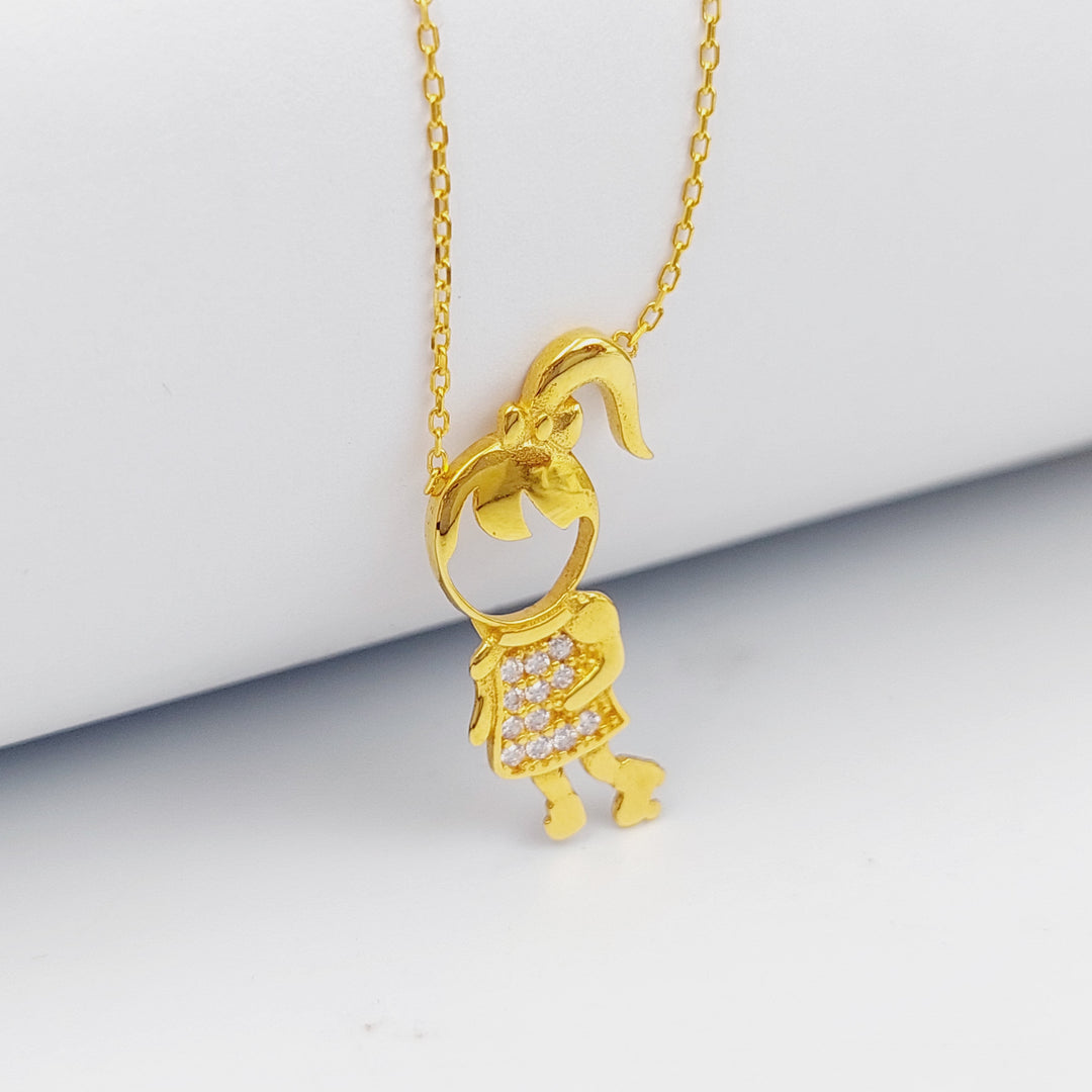 21K Gold Lady Necklace by Saeed Jewelry - Image 6