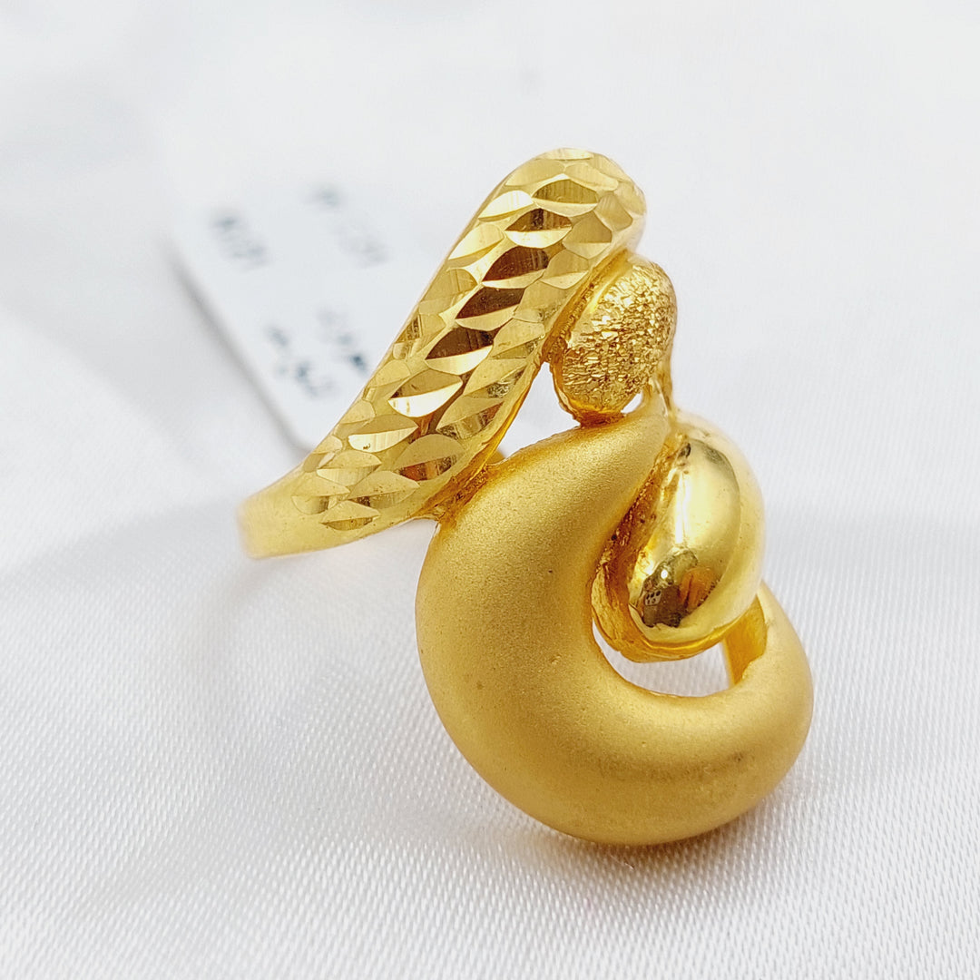 21K Gold Laser Ring by Saeed Jewelry - Image 1