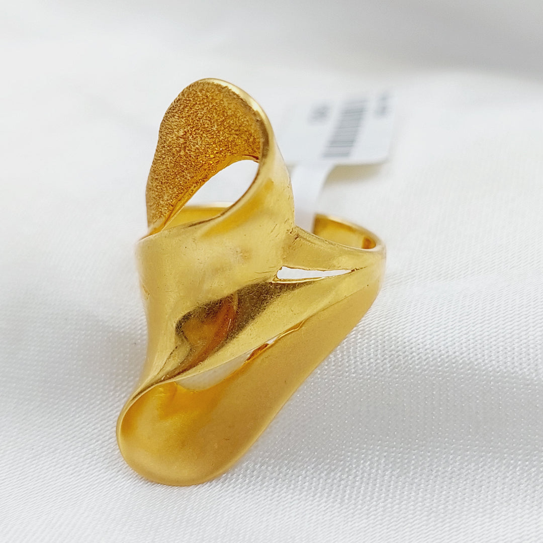 21K Gold Laser Ring by Saeed Jewelry - Image 3