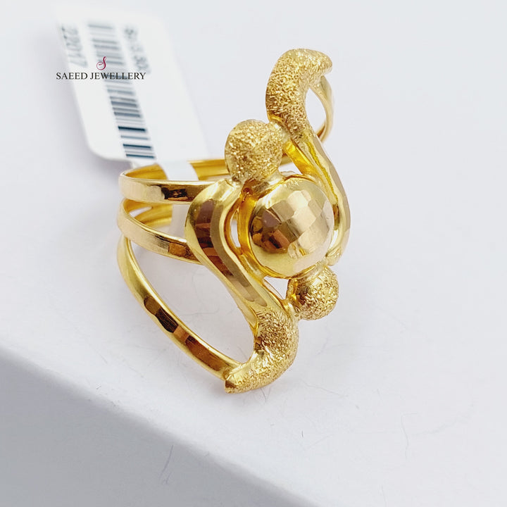 21K Gold Laser Ring by Saeed Jewelry - Image 1