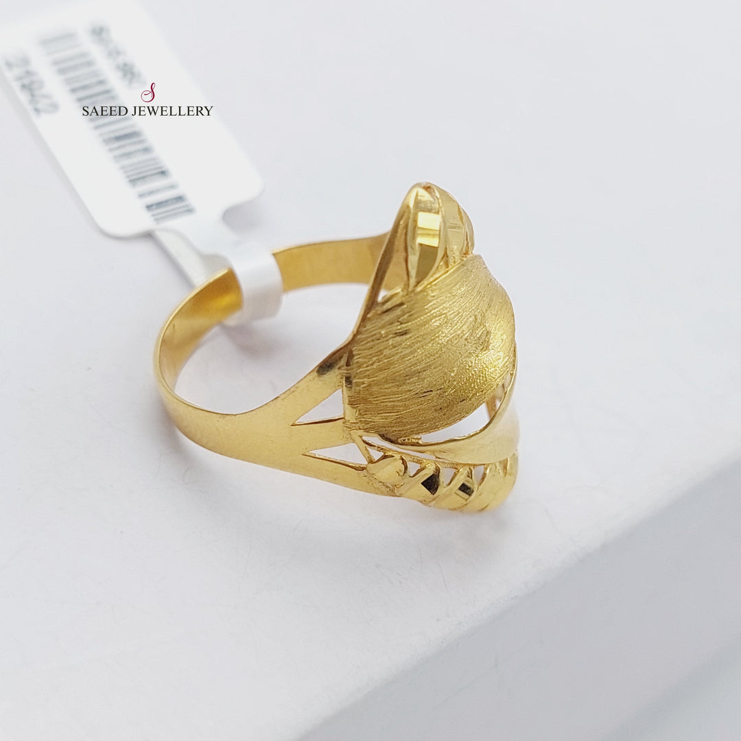 21K Gold Laser Ring by Saeed Jewelry - Image 1