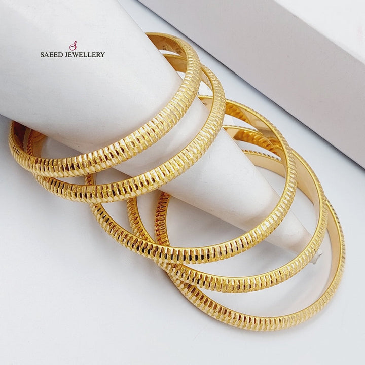 21K Gold Laser's Bangle by Saeed Jewelry - Image 4