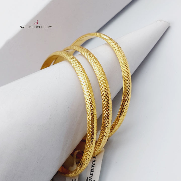 21K Gold Laser's Bangle by Saeed Jewelry - Image 5