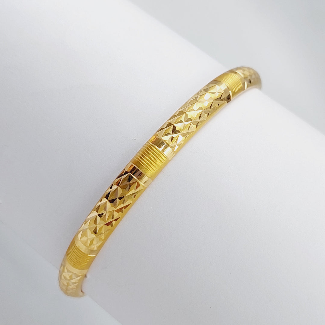 21K Gold Laser's Bangle by Saeed Jewelry - Image 2