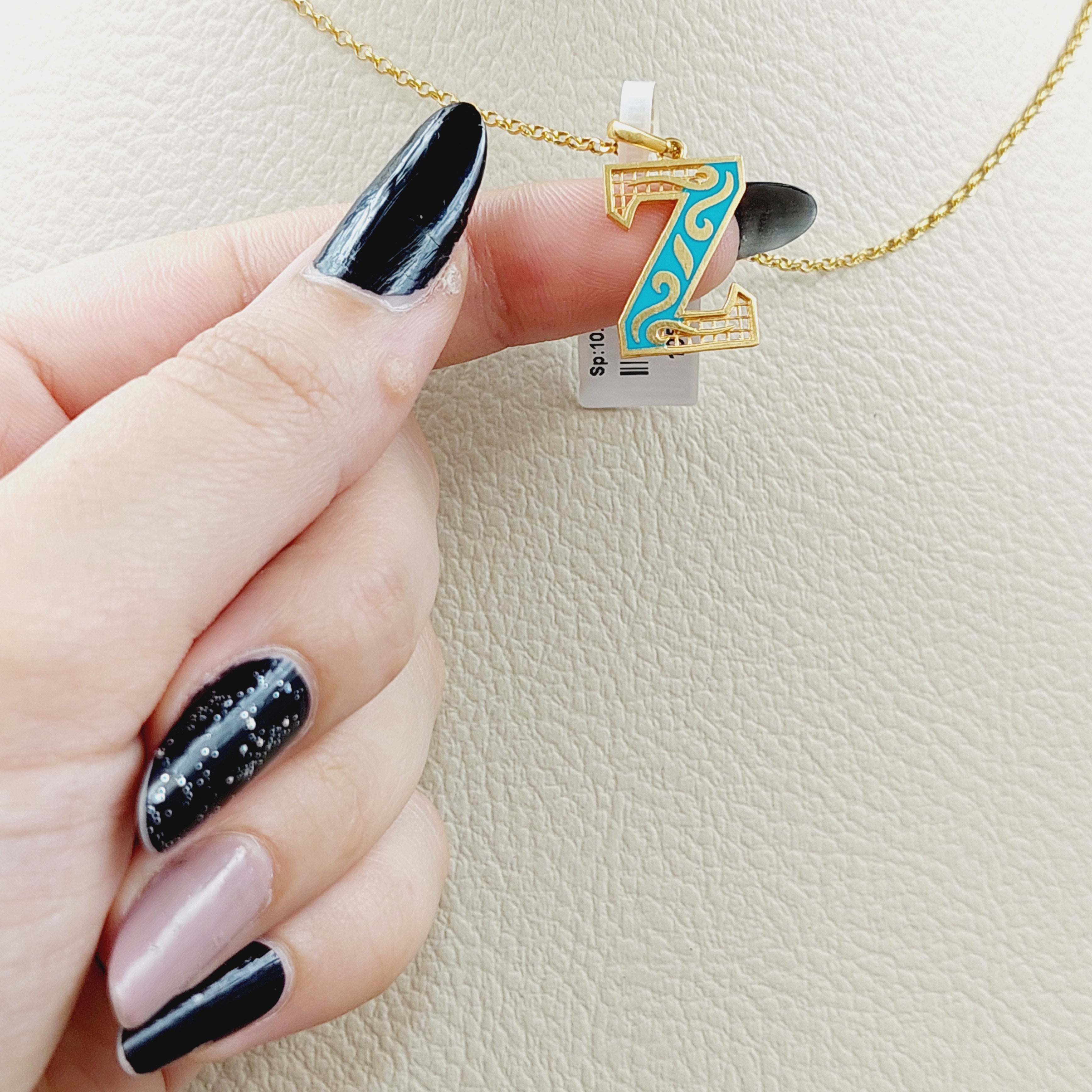 21K Letter Z Pendant – Saeed Jewelry
