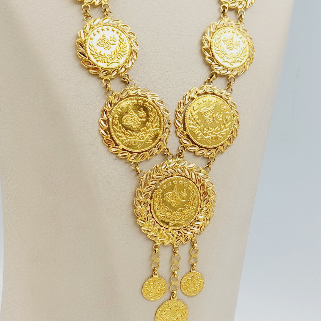 21K Gold Lierat Rashadi Model Necklace by Saeed Jewelry - Image 4