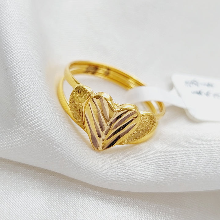 21K Gold Light Fancy Ring by Saeed Jewelry - Image 3