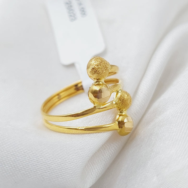 21K Gold Light Fancy Ring by Saeed Jewelry - Image 5