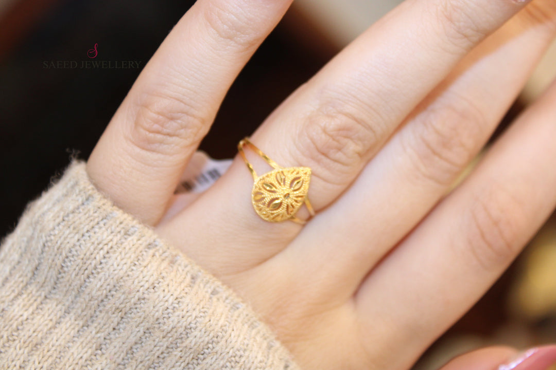 21K Gold Light Ring by Saeed Jewelry - Image 4