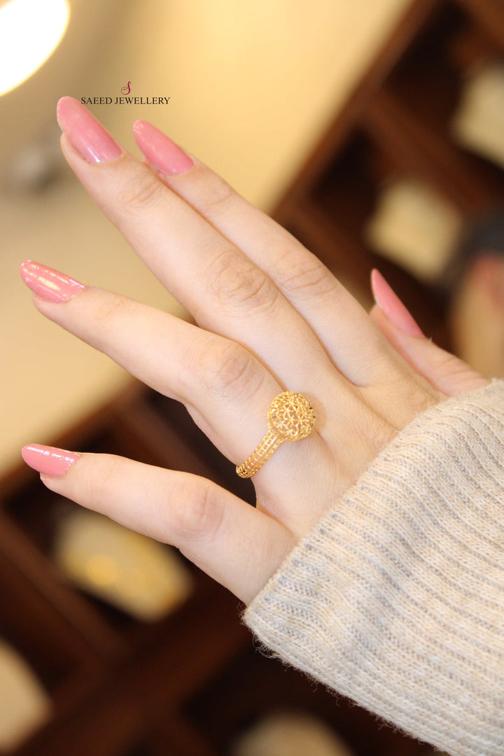 21K Gold Light Ring by Saeed Jewelry - Image 12