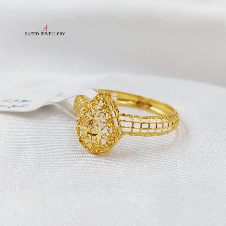 21K Gold Light Ring by Saeed Jewelry - Image 3