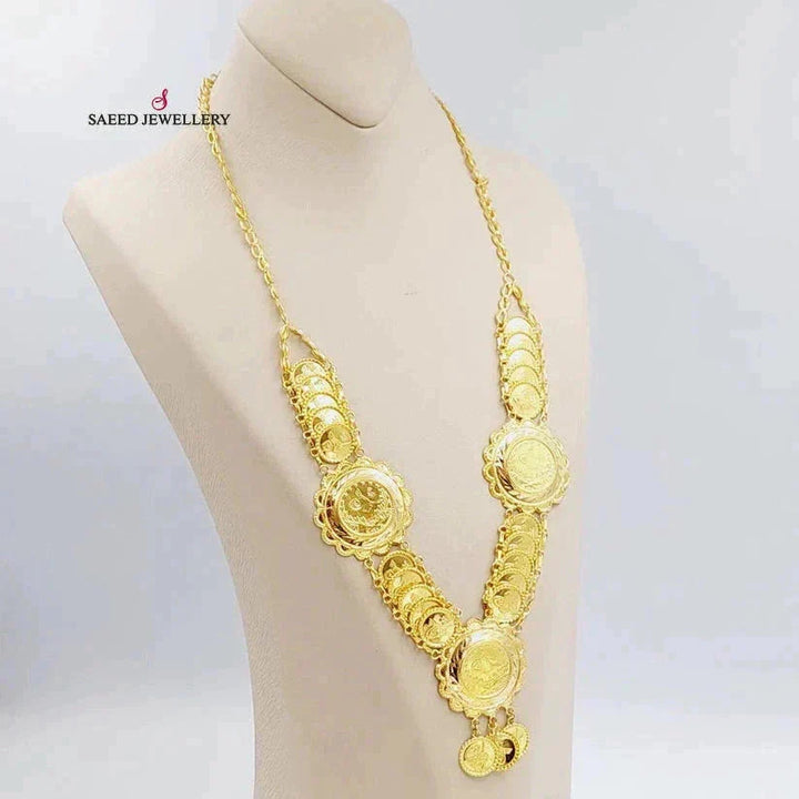 21K Gold Lira Rashadi Necklace by Saeed Jewelry - Image 1