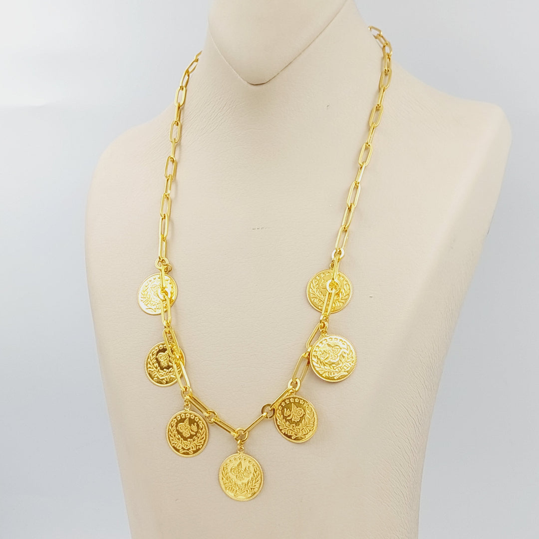 21K Gold Lira Rashadi Shell Necklace by Saeed Jewelry - Image 2