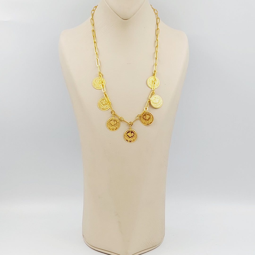 21K Gold Lira Rashadi Shell Necklace by Saeed Jewelry - Image 5