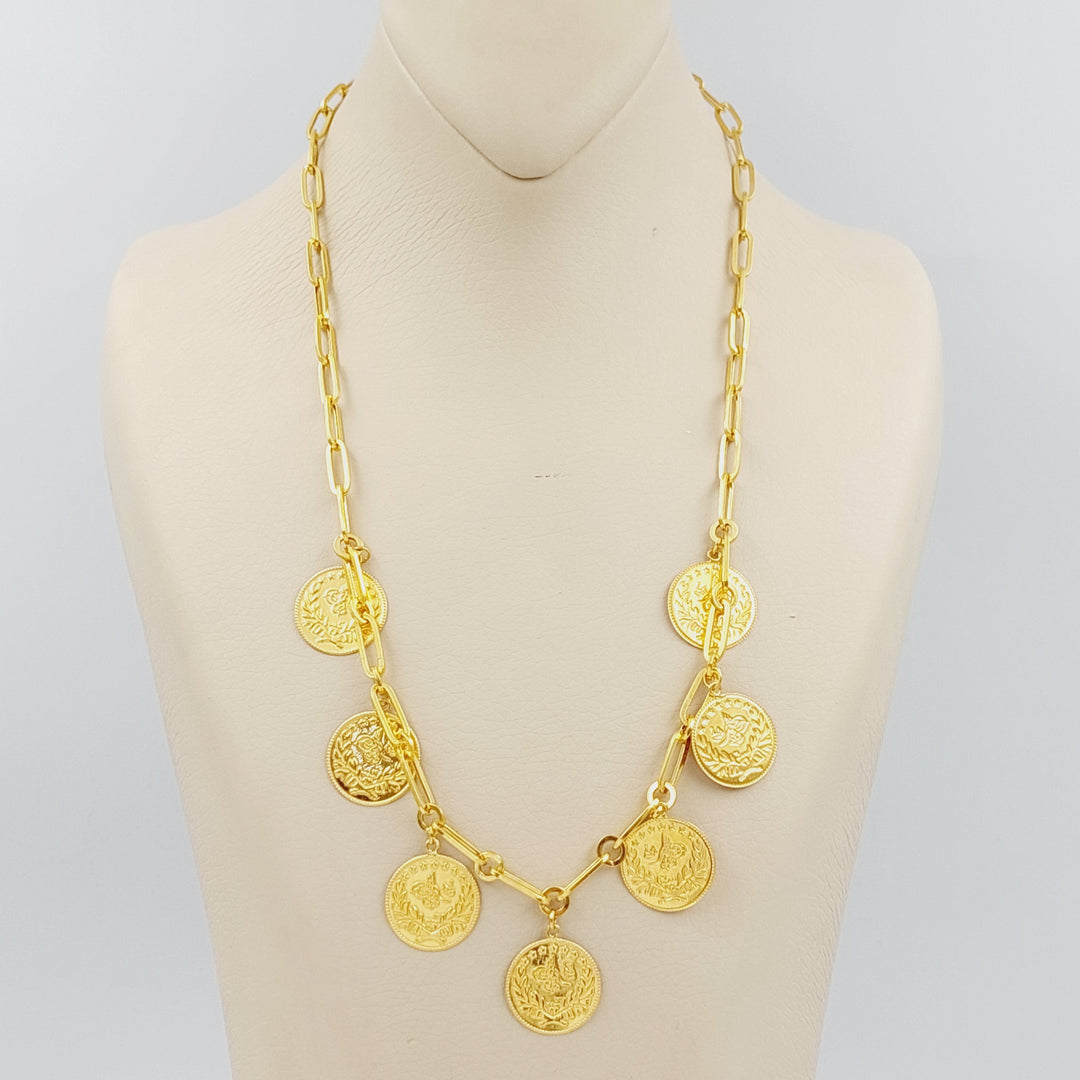 21K Gold Lira Rashadi Shell Necklace by Saeed Jewelry - Image 1