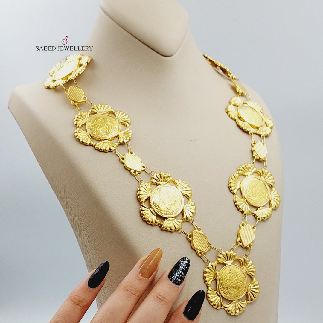 21K Gold Lira Rashadi Shell Necklace by Saeed Jewelry - Image 2