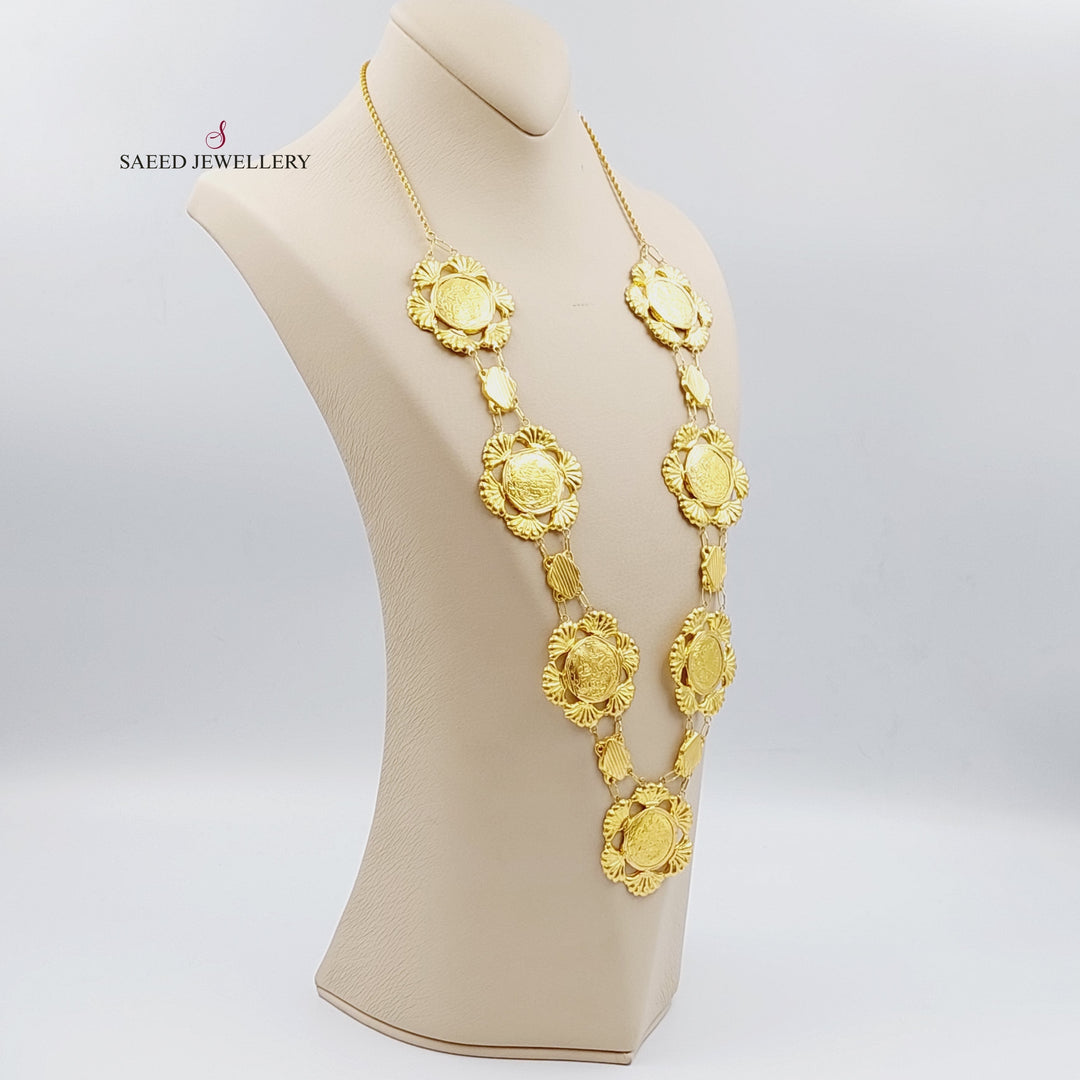 21K Gold Lira Rashadi Shell Necklace by Saeed Jewelry - Image 1