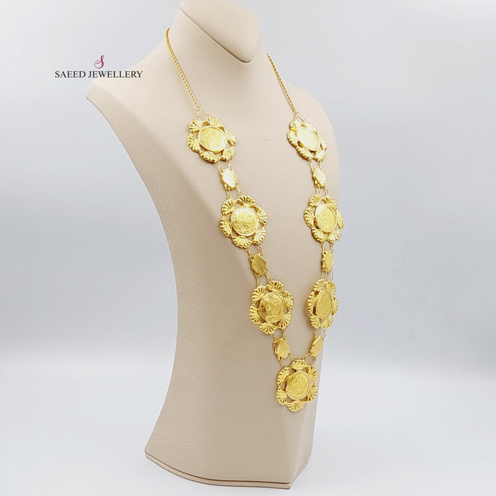 21K Gold Lira Rashadi Shell Necklace by Saeed Jewelry - Image 1